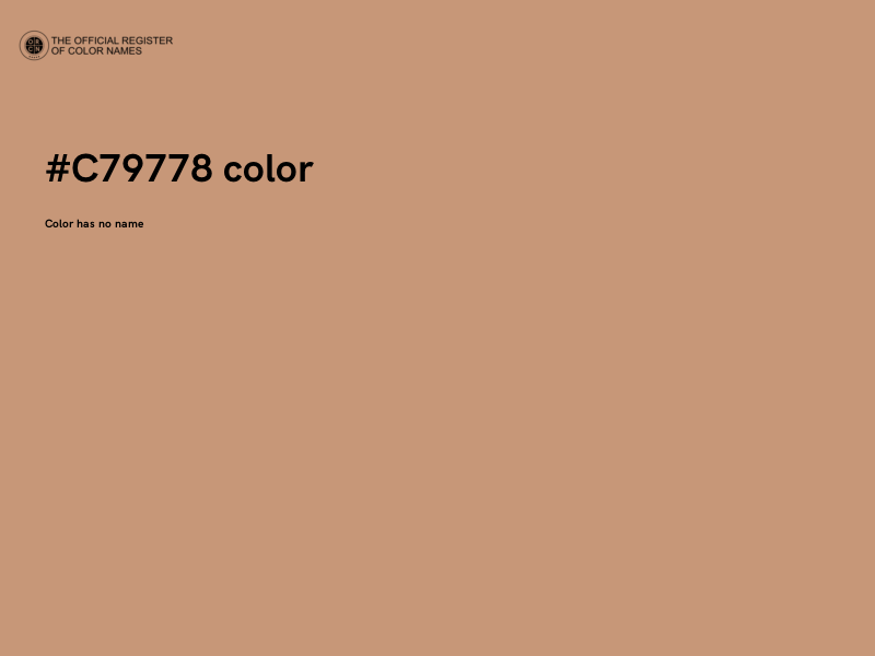 #C79778 color image