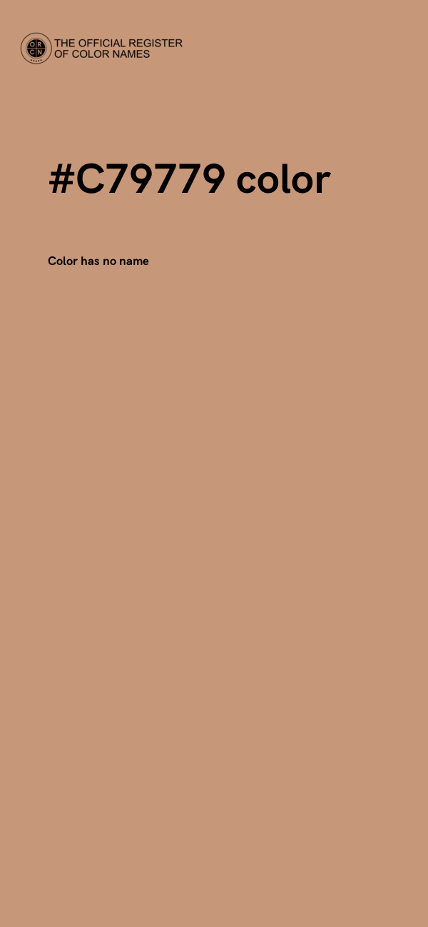 #C79779 color image