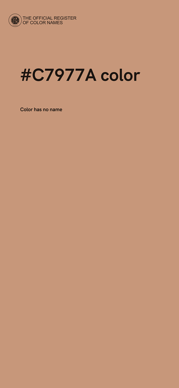 #C7977A color image