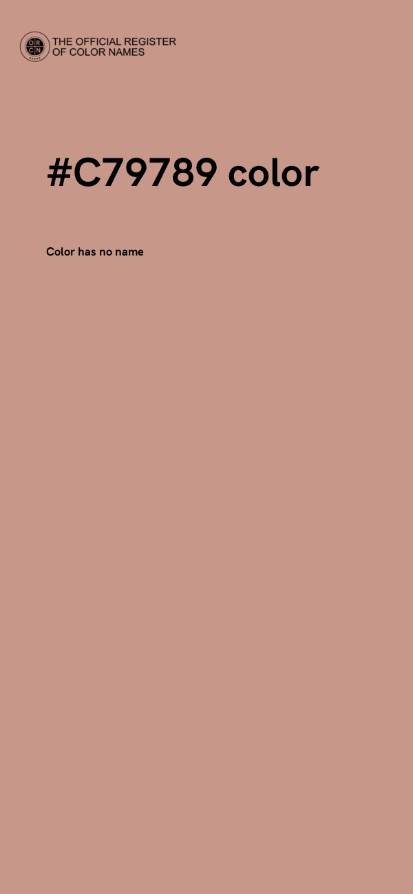 #C79789 color image