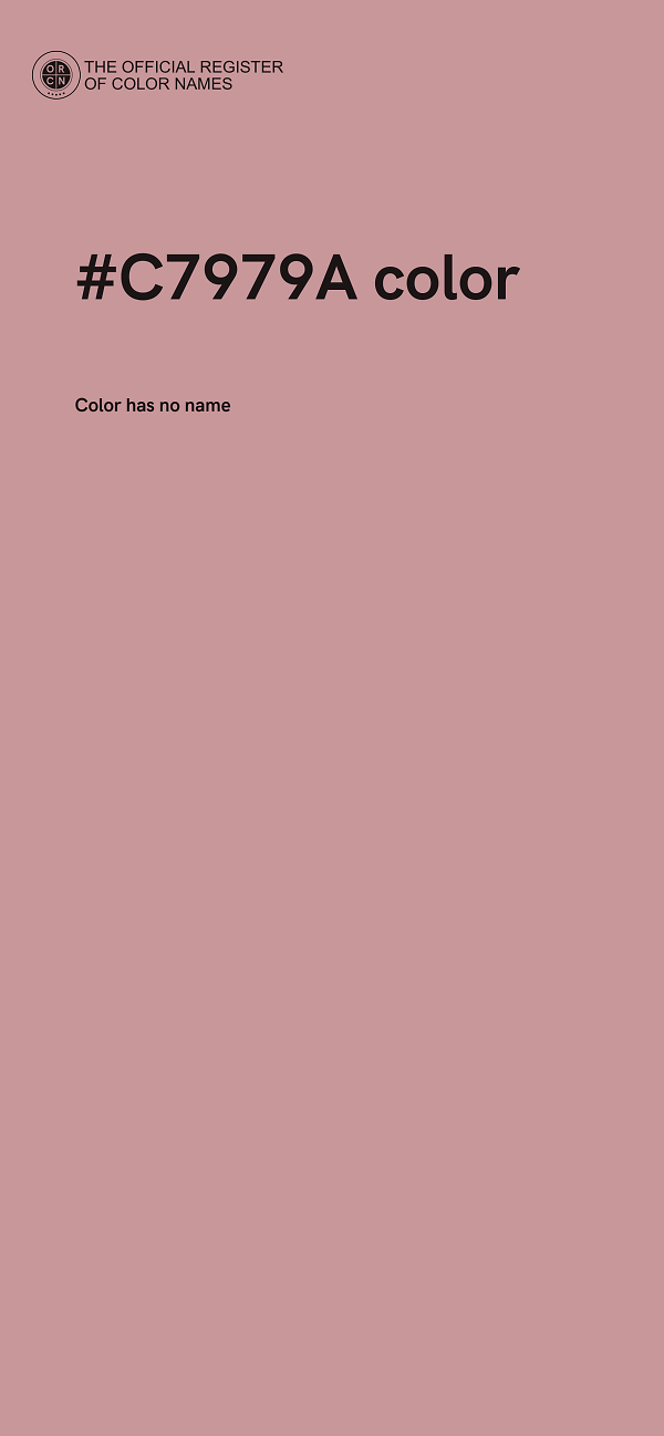 #C7979A color image