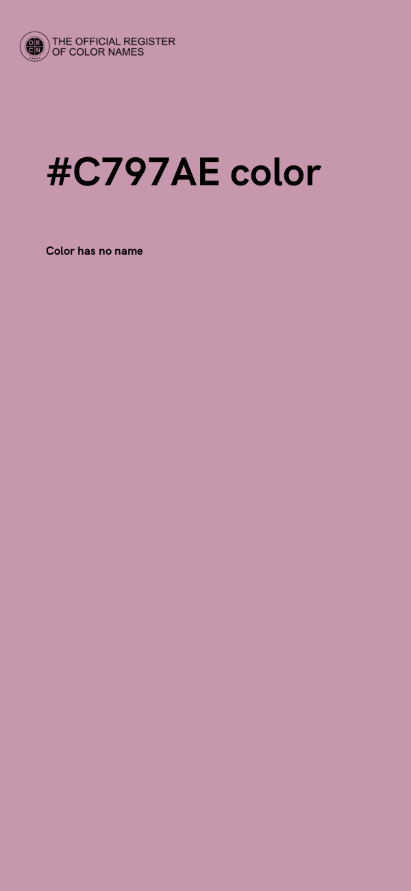 #C797AE color image