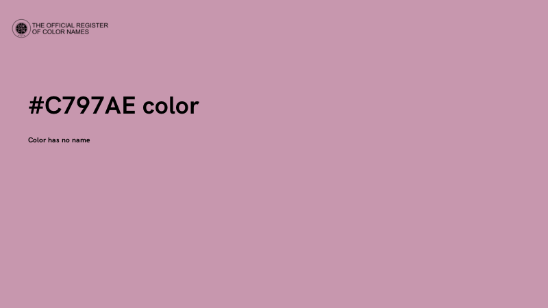 #C797AE color image