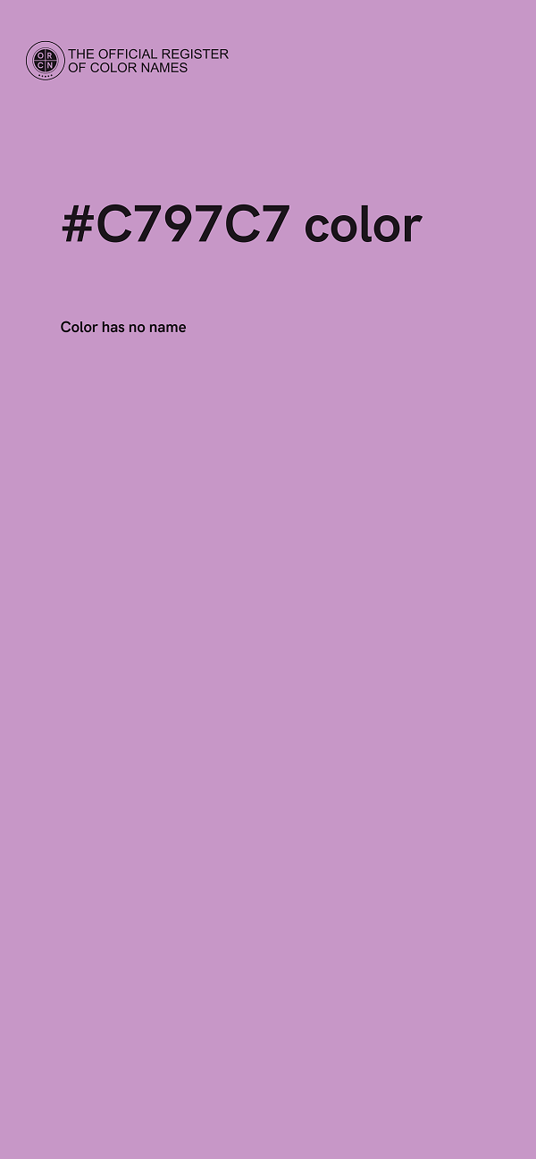 #C797C7 color image