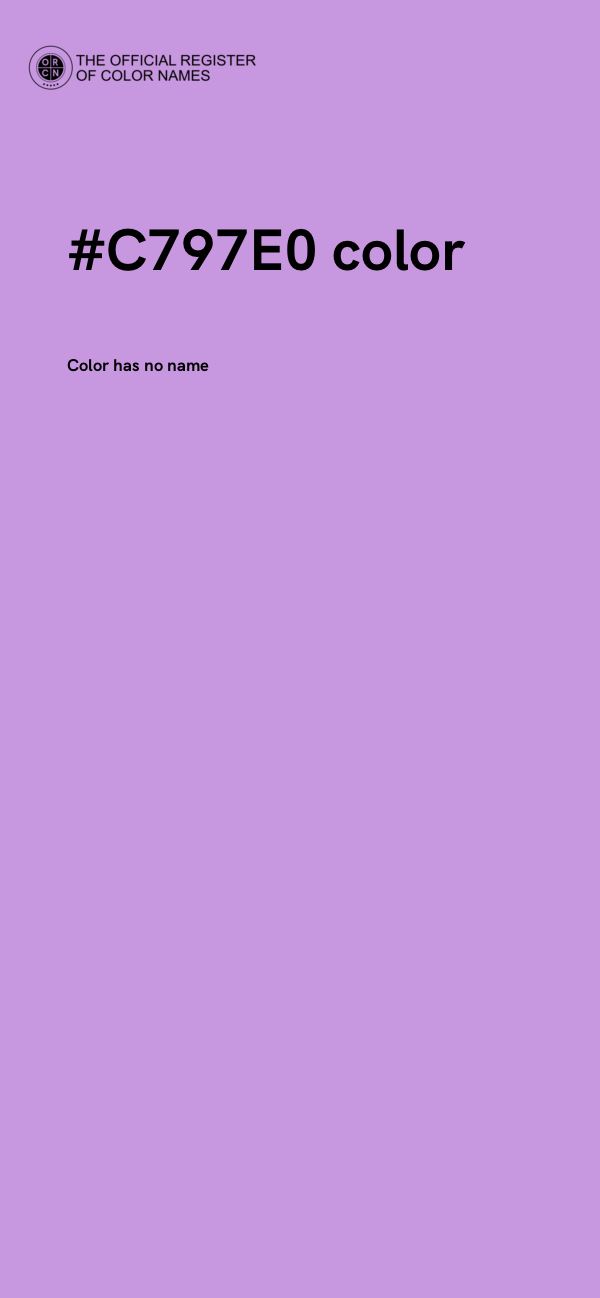 #C797E0 color image