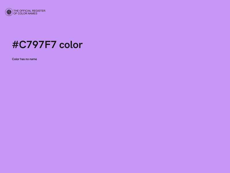 #C797F7 color image