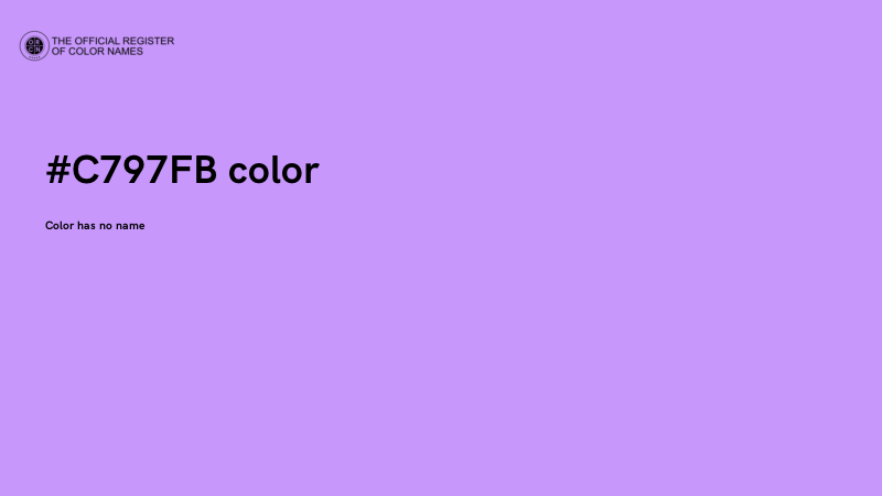 #C797FB color image