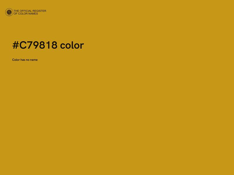 #C79818 color image