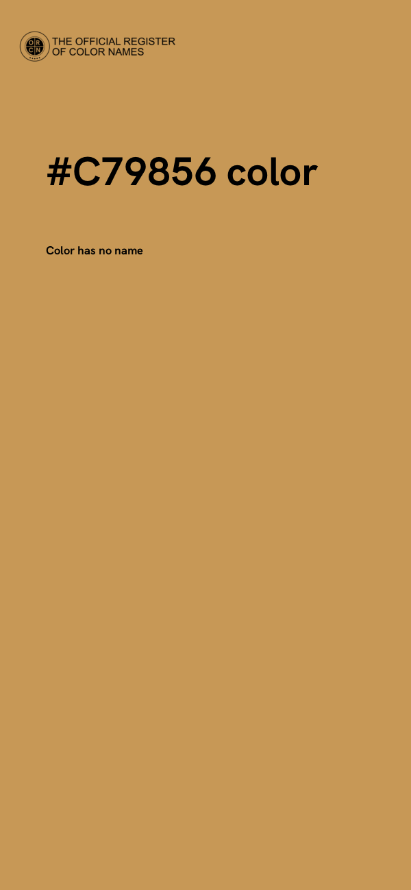 #C79856 color image