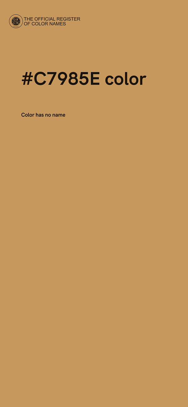 #C7985E color image