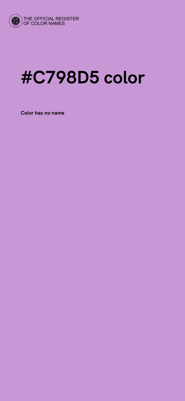 #C798D5 color image