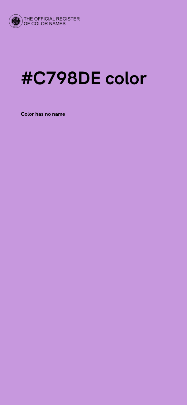 #C798DE color image