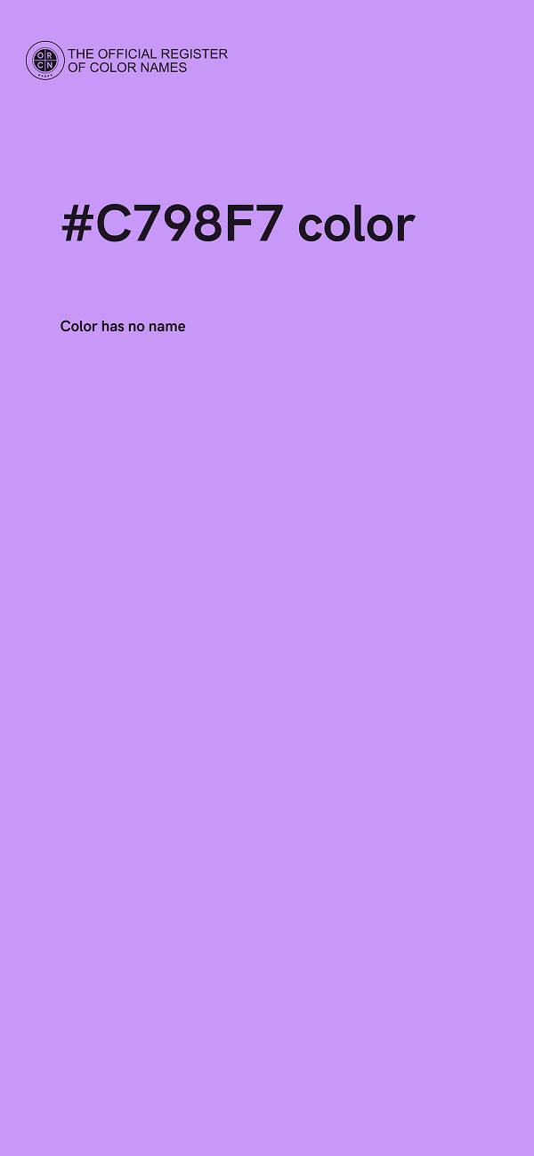 #C798F7 color image
