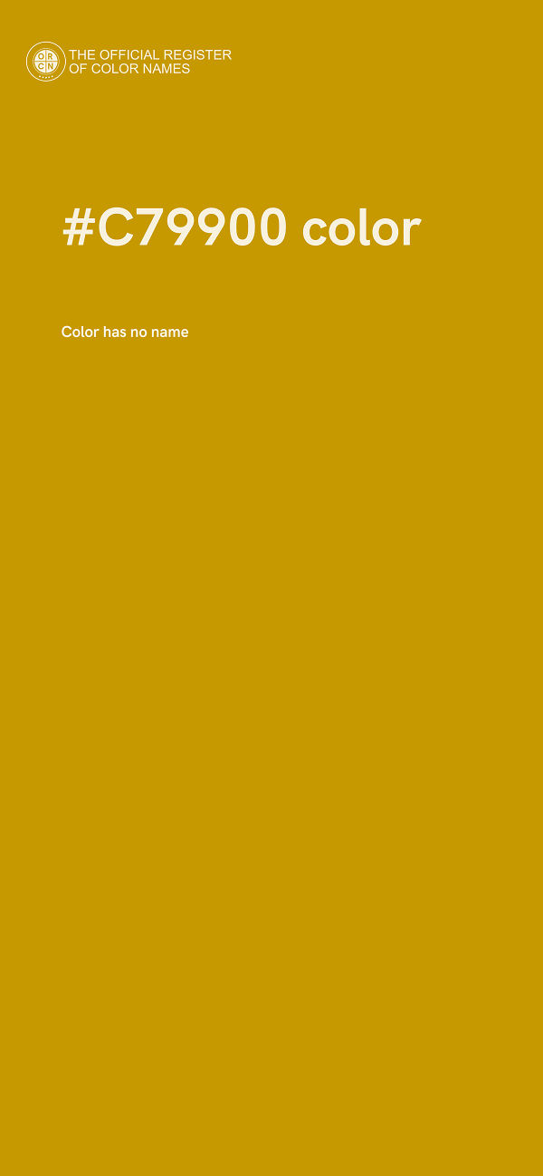 #C79900 color image