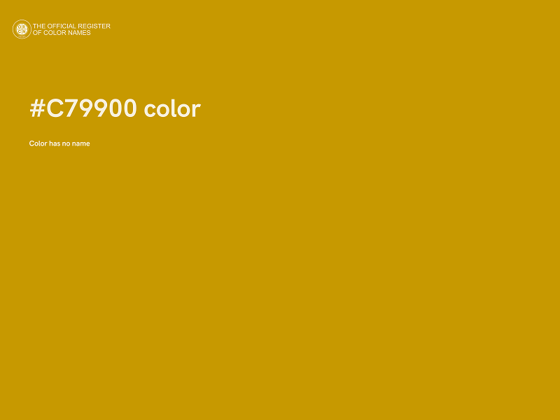 #C79900 color image