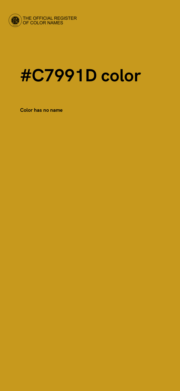 #C7991D color image