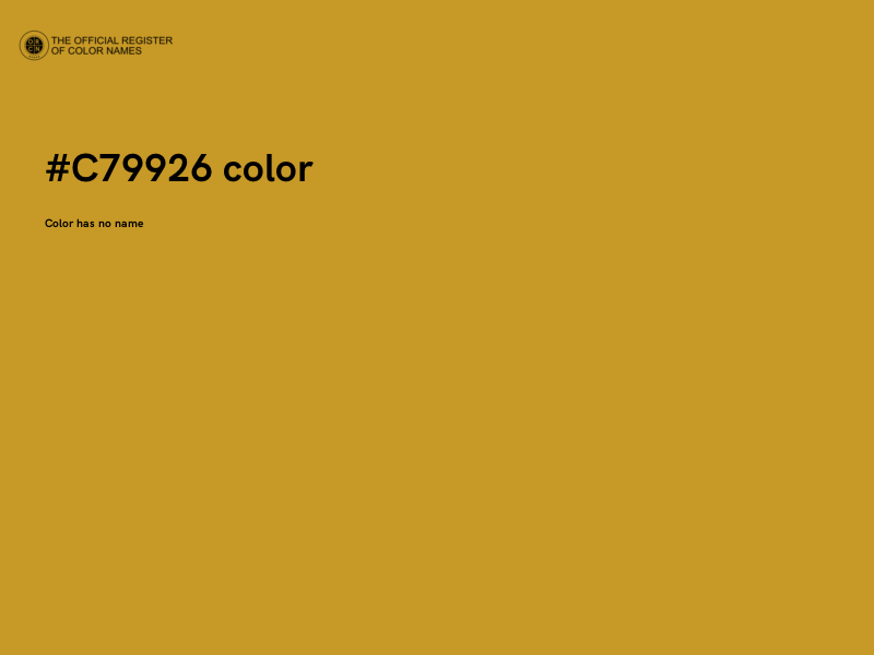 #C79926 color image