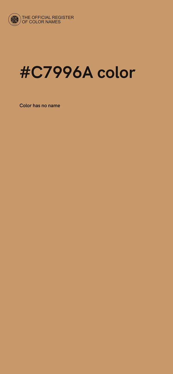 #C7996A color image