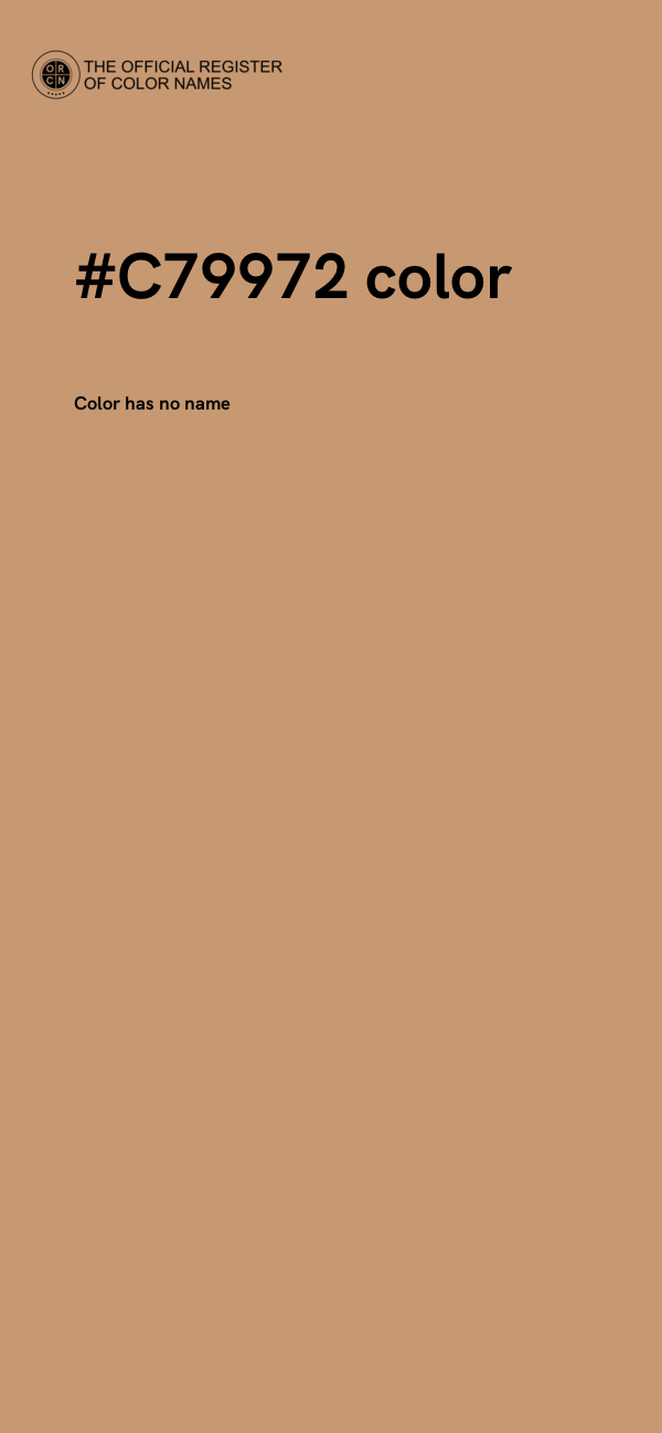 #C79972 color image