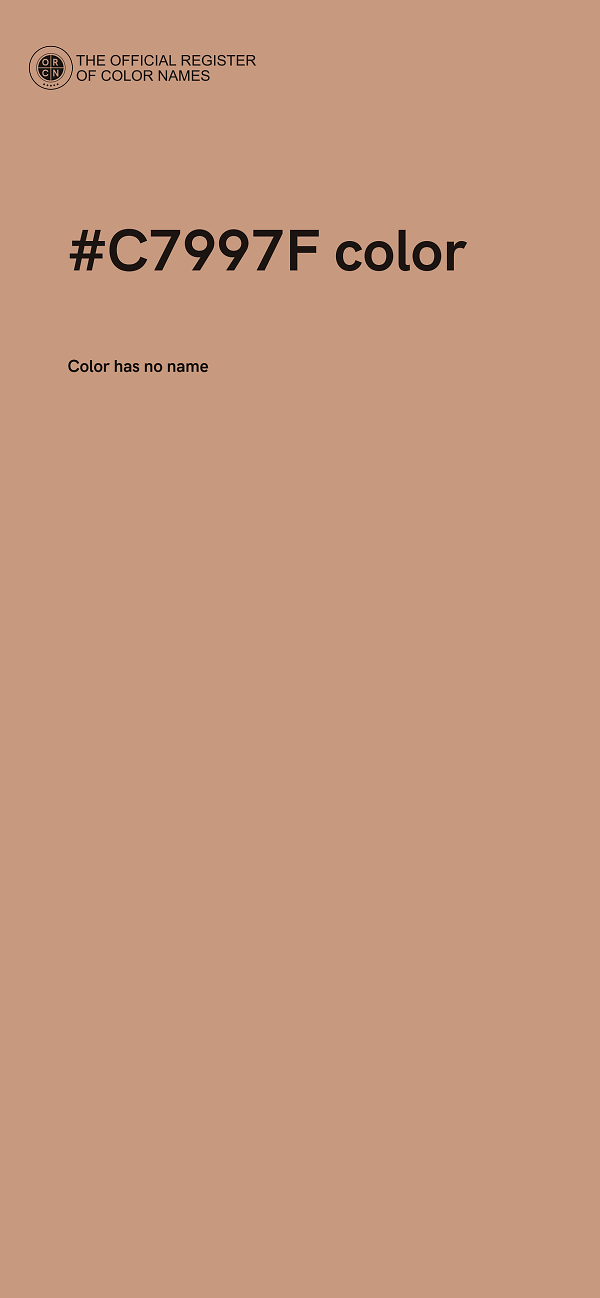 #C7997F color image