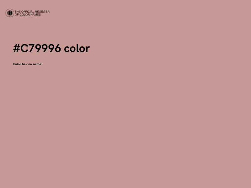 #C79996 color image