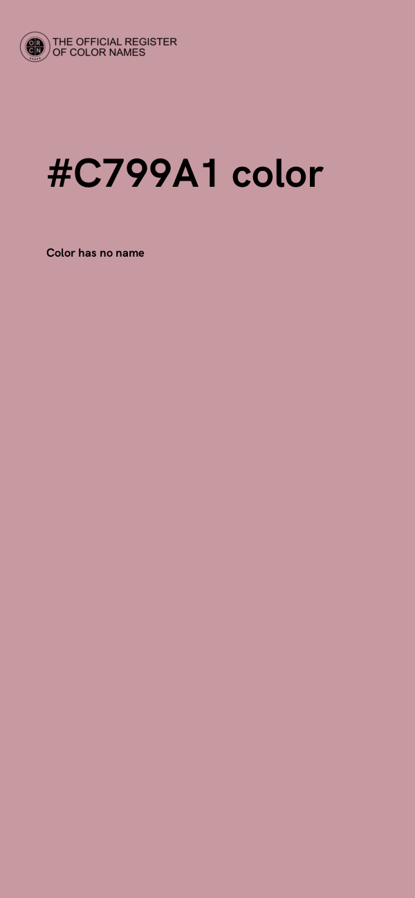 #C799A1 color image