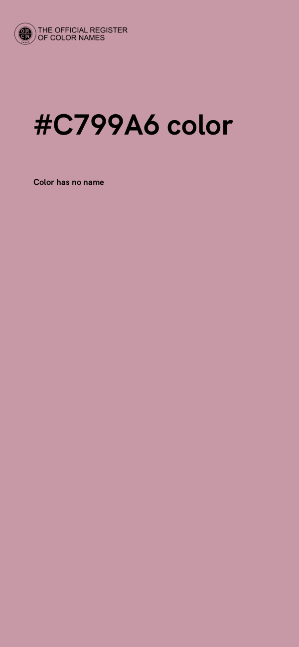 #C799A6 color image
