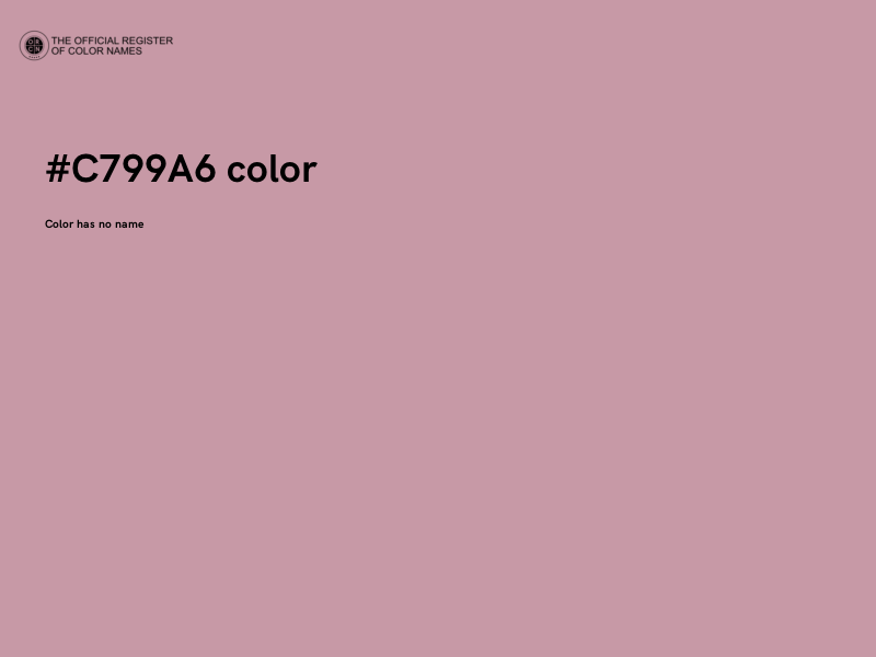 #C799A6 color image