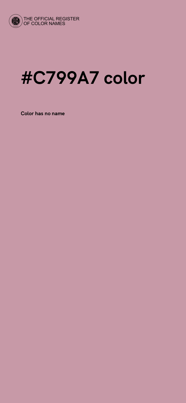 #C799A7 color image