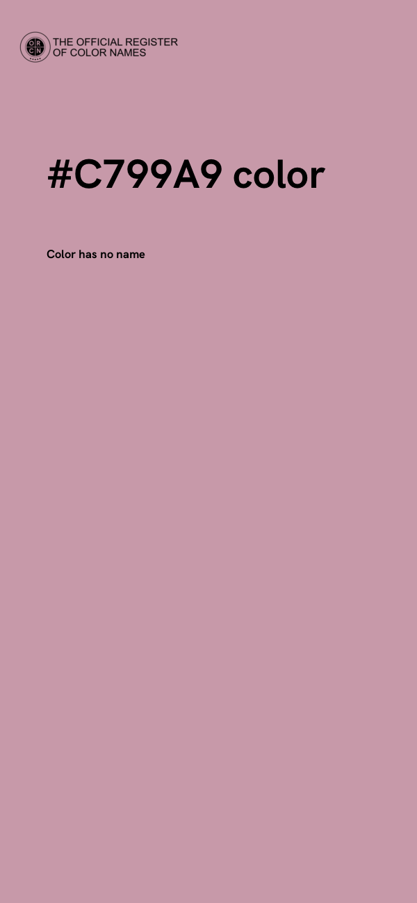 #C799A9 color image