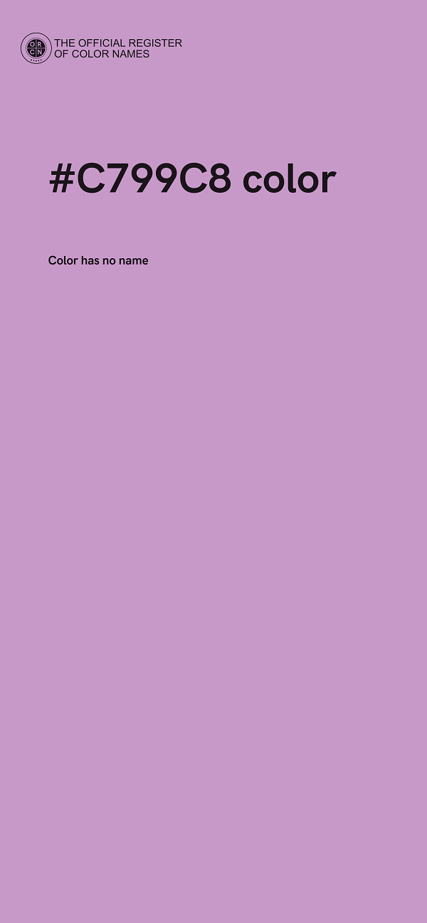 #C799C8 color image