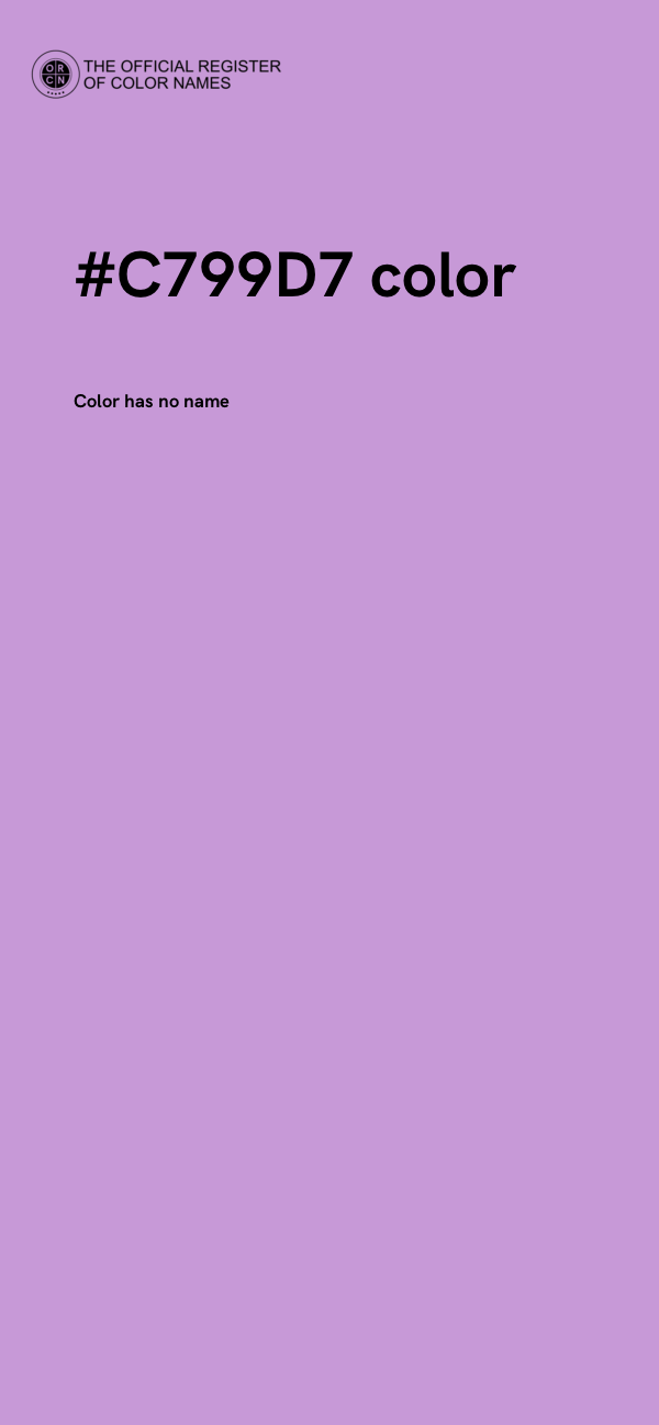 #C799D7 color image
