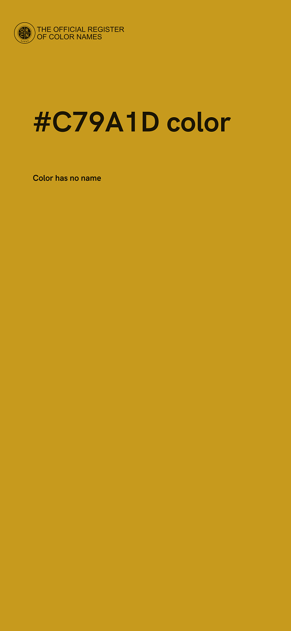 #C79A1D color image