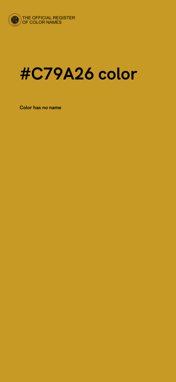 #C79A26 color image