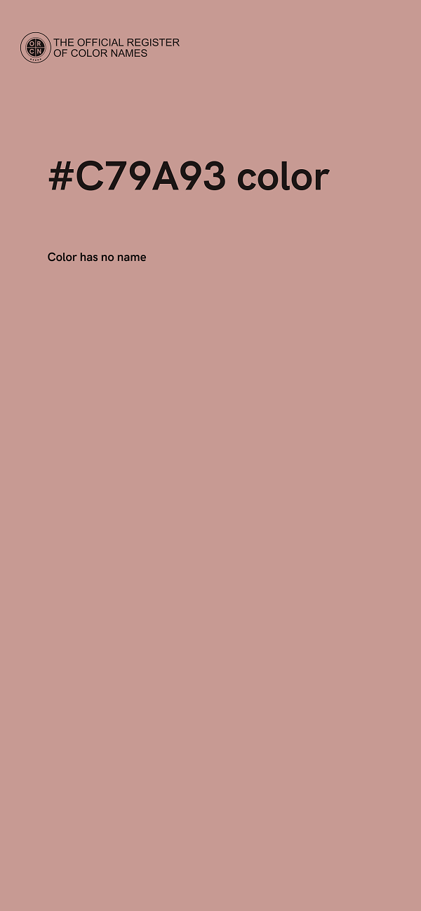 #C79A93 color image