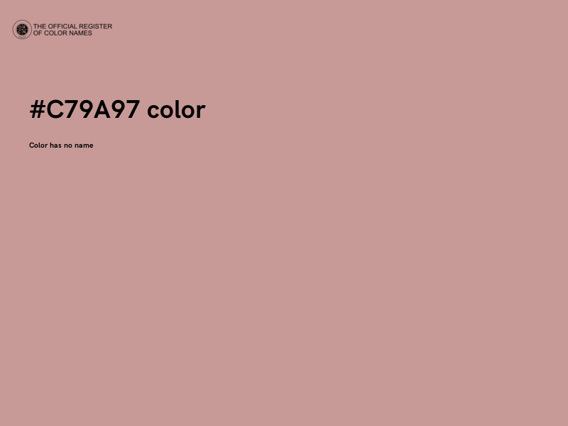 #C79A97 color image