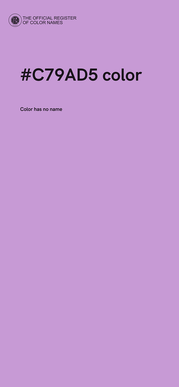 #C79AD5 color image