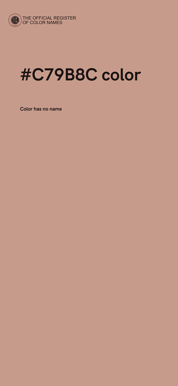 #C79B8C color image