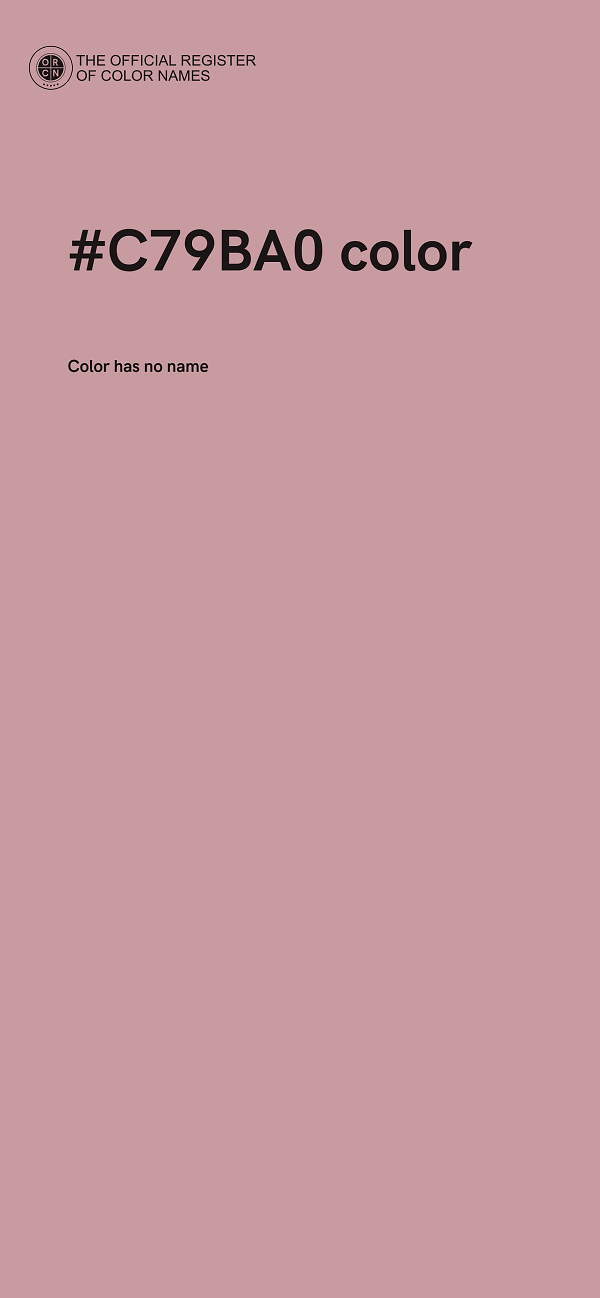 #C79BA0 color image