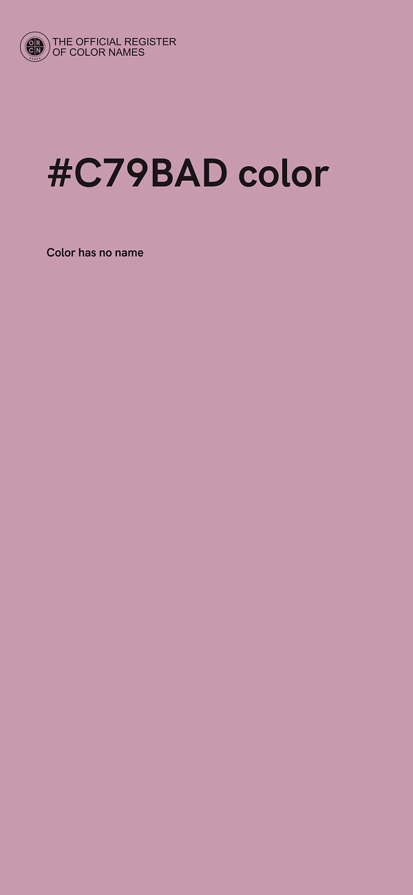 #C79BAD color image
