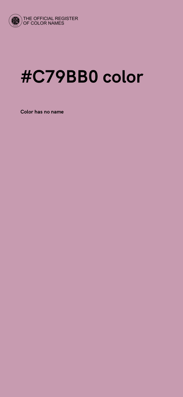 #C79BB0 color image