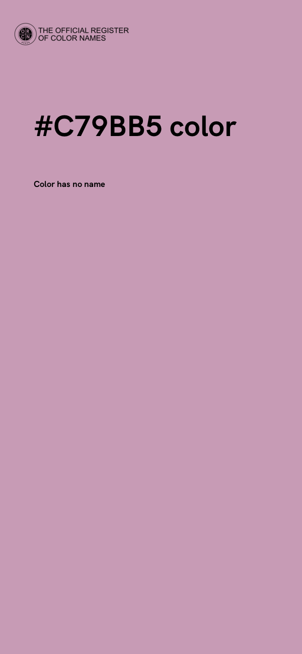 #C79BB5 color image