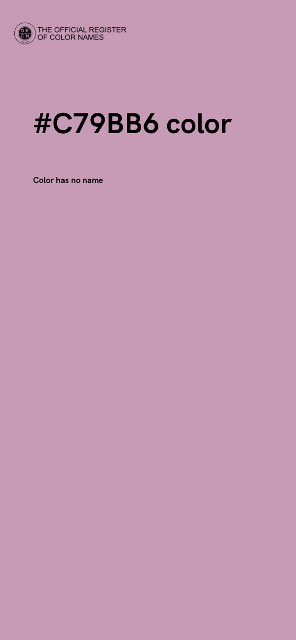 #C79BB6 color image