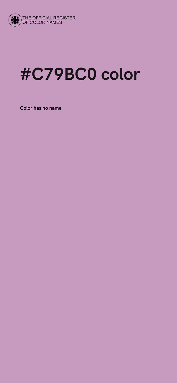 #C79BC0 color image
