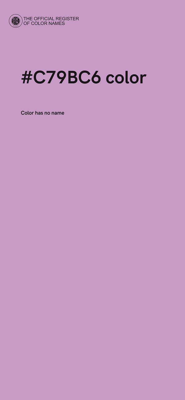 #C79BC6 color image