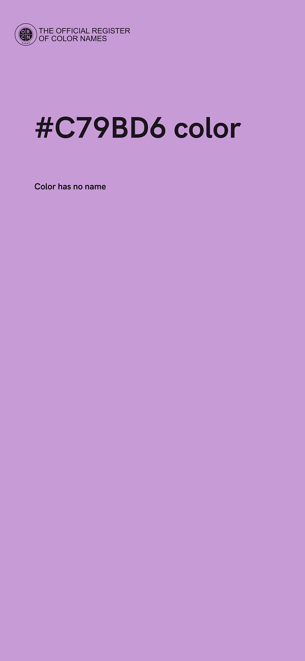 #C79BD6 color image