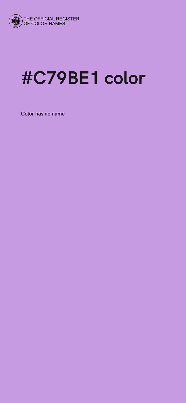 #C79BE1 color image