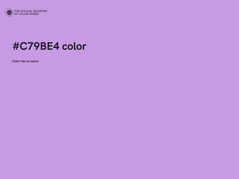 #C79BE4 color image