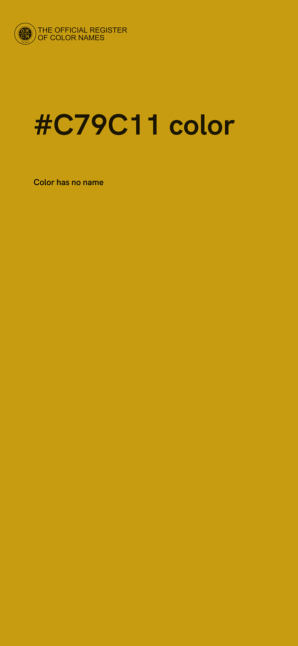 #C79C11 color image