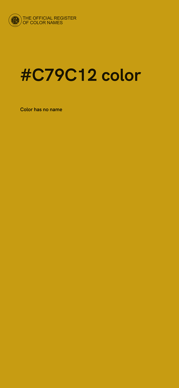 #C79C12 color image